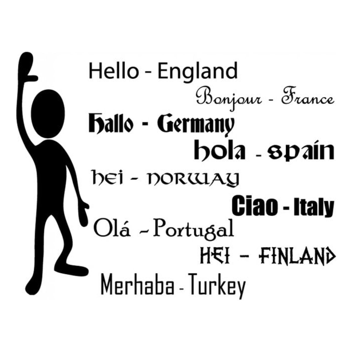 GENERICO - Decomural Language Basics Hello School Education WS-34526