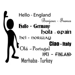 GENERICO - Decomural Language Basics Hello School Education WS-34526