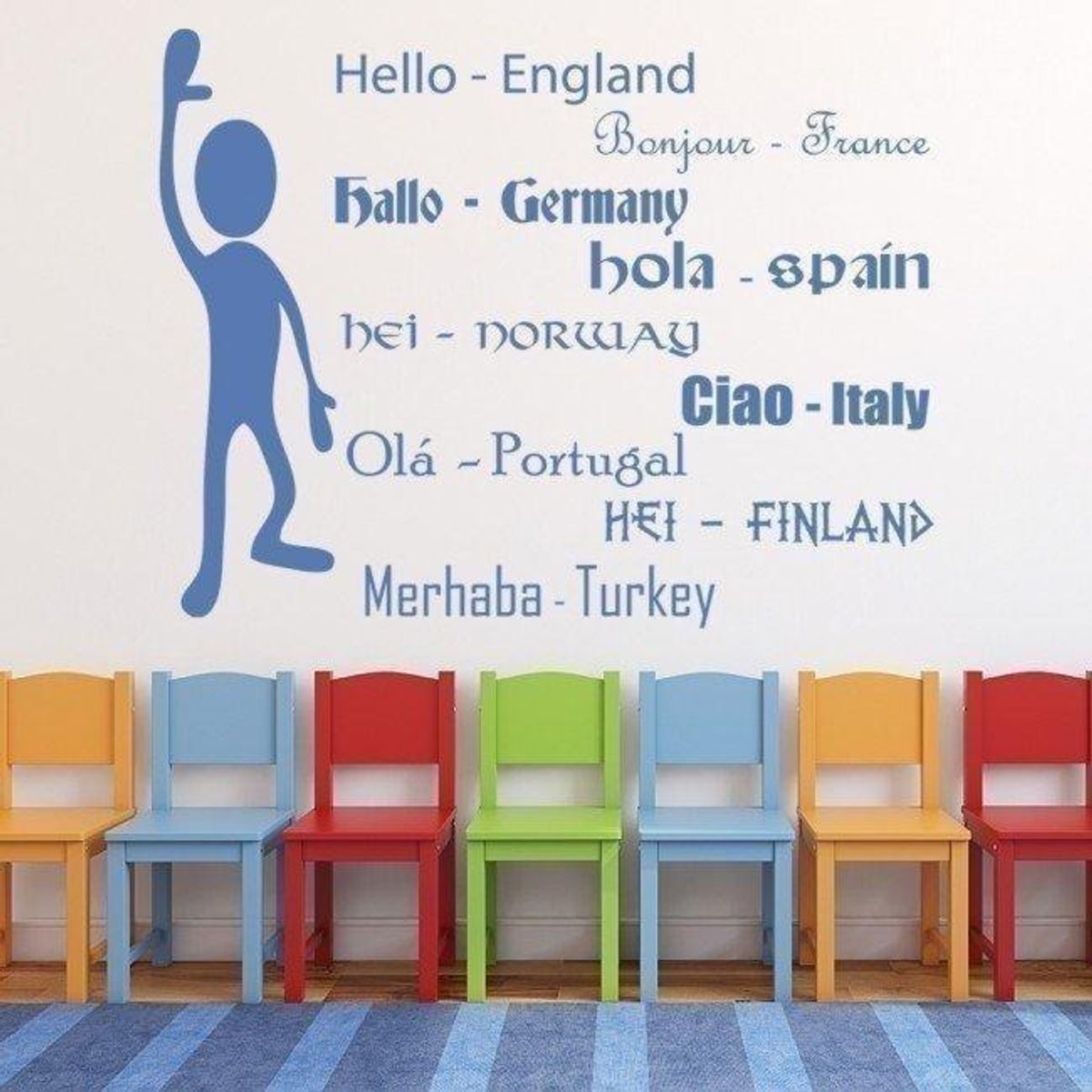 GENERICO - Decomural Language Basics Hello School Education WS-34526