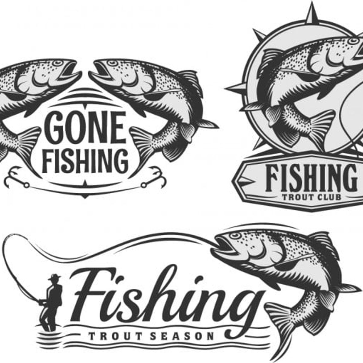 GENERICO - Decomural Gone Fishing Fisherman Set WS-44567