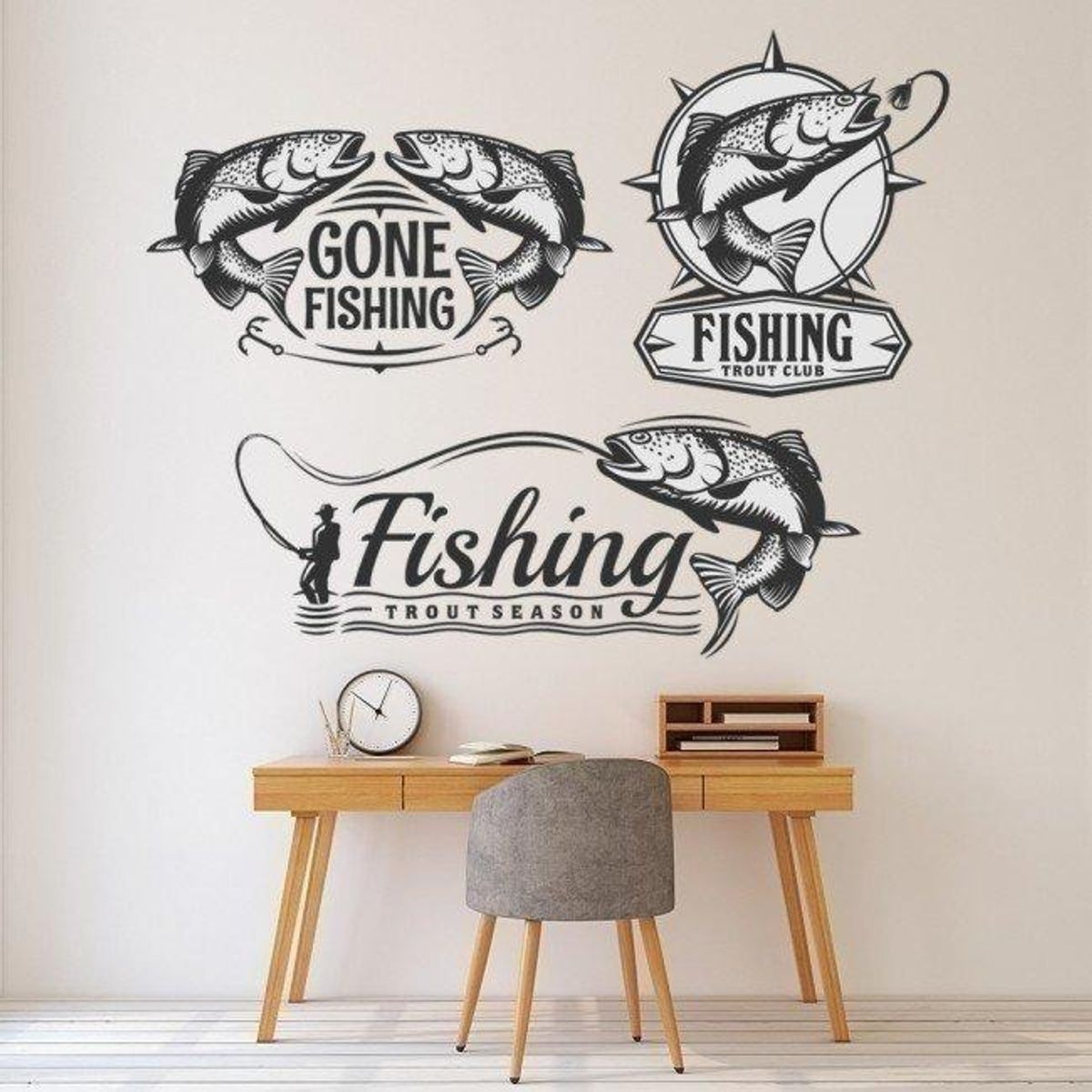 GENERICO - Decomural Gone Fishing Fisherman Set WS-44567