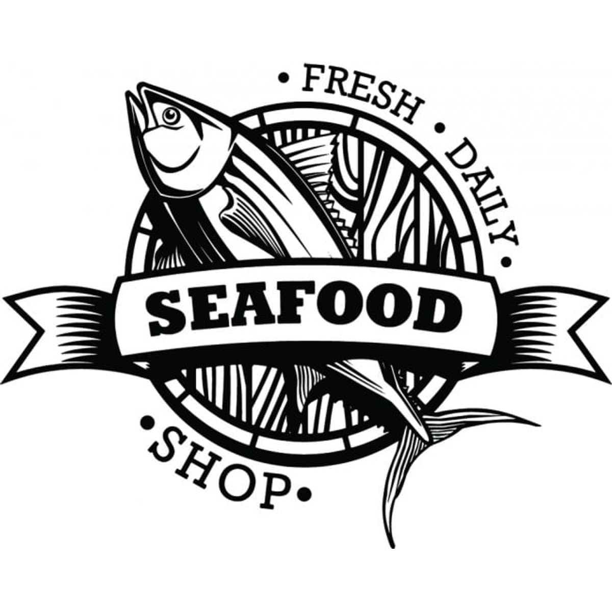 GENERICO - Decomural Seafood Shop Sign WS-44576