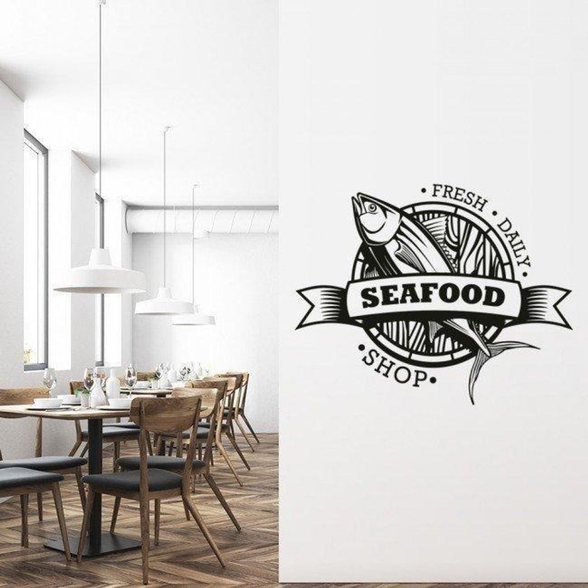 GENERICO - Decomural Seafood Shop Sign WS-44576