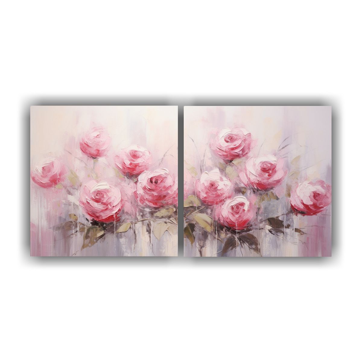 GENERICO - Lienzos Diseño Alegre De Rosas Rosadas Pintura 120x60 Cm
