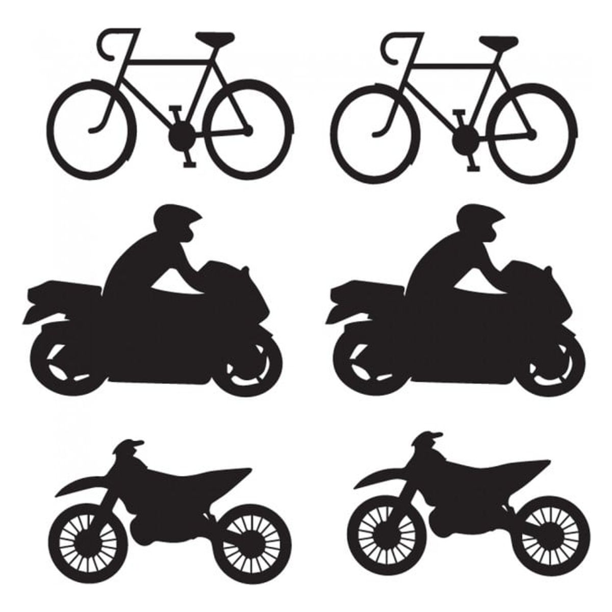 GENERICO - Decomural Motorbike Bike Set WS-33128