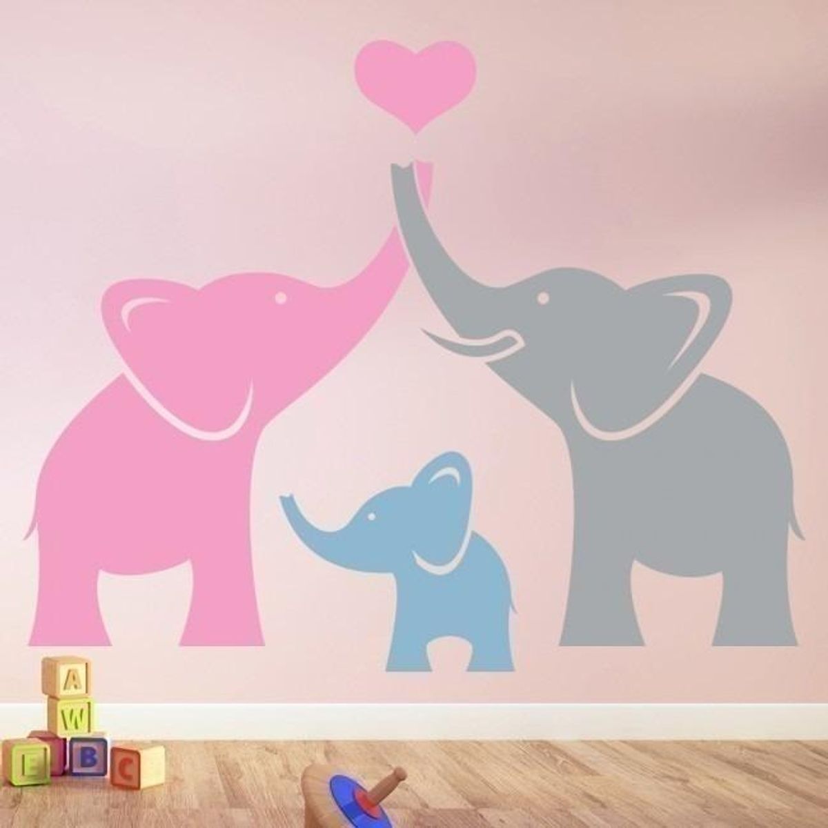 GENERICO - Decomural Elephant Family Nursery Sticker WS-44903