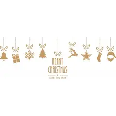 GENERICO - Decomural Christmas Baubles Stocking Reindeer WS-45414