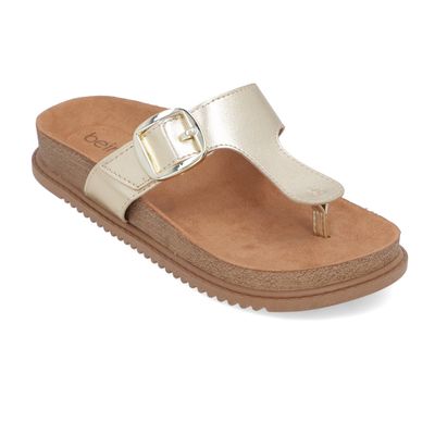 Imagen 2 del producto Sandalia Plana Mujer Sintética Dorada