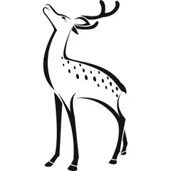 GENERICO - Decomural Deer Woodland Animals WS-45424
