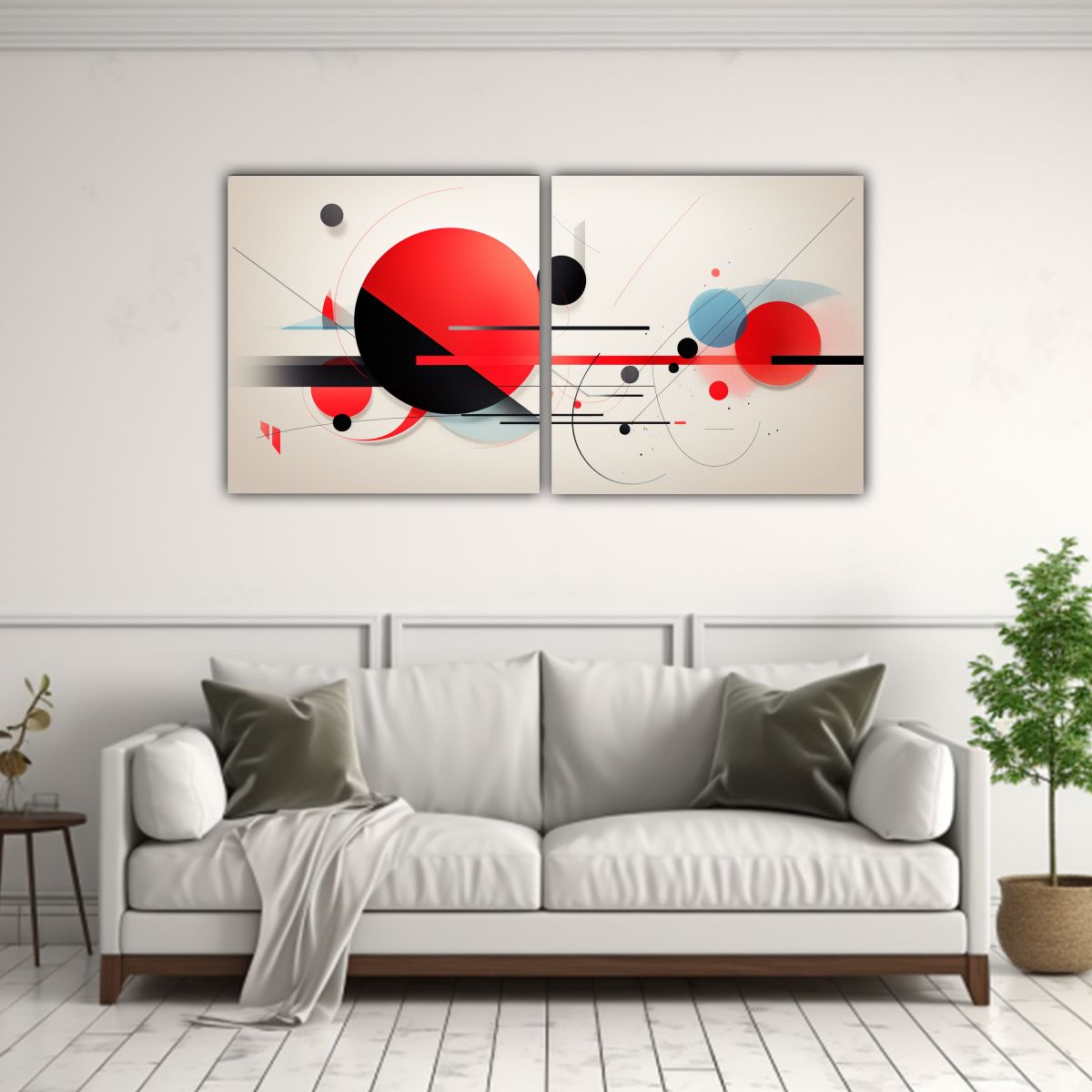 GENERICO - Cuadros Abstractos Minimalistas De Fotografía 140x70 Cm