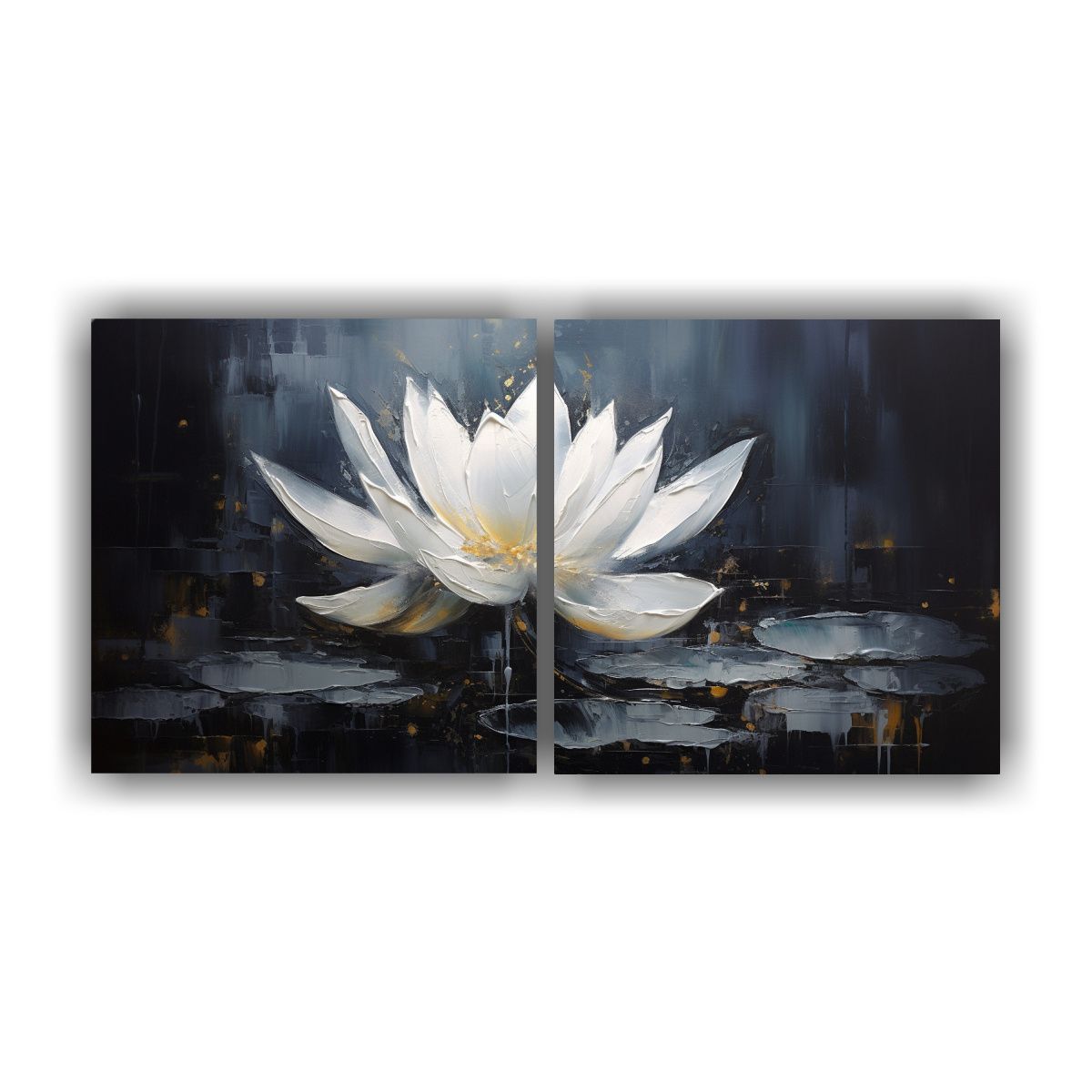 GENERICO - Pintura De Pared Moderna Estilo Flor De Loto En 120x60 Cm