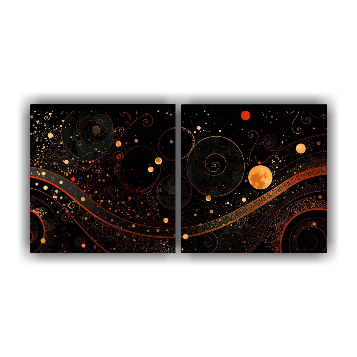 GENERICO - Pintura Decorativa Inspirada En Bastidor Con Dos 120x60 Cm