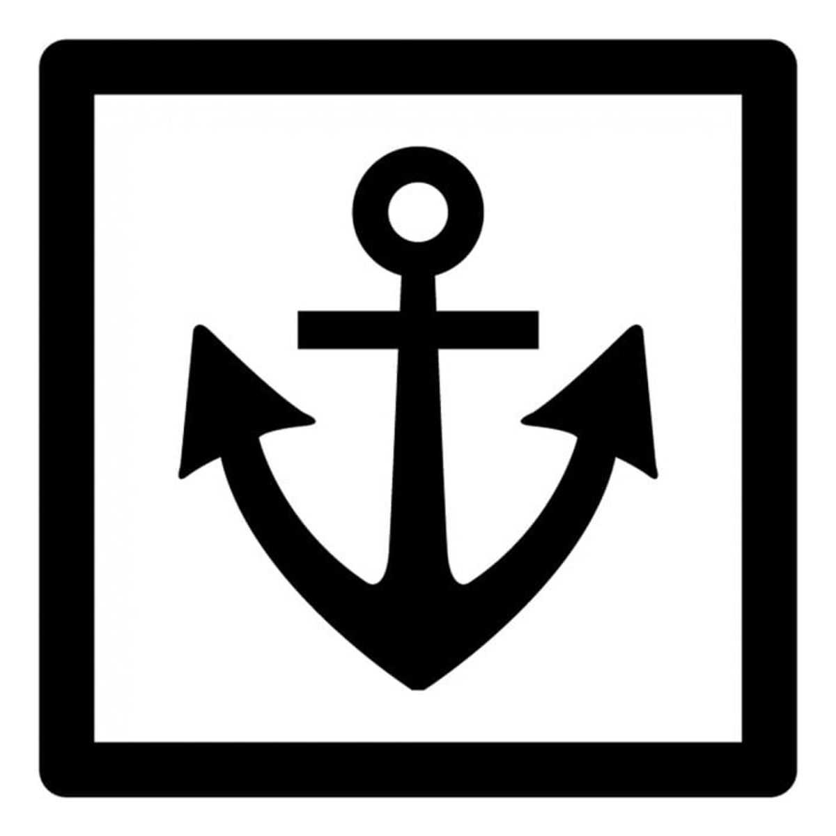 GENERICO - Decomural Anchor Badge Sailing Transport WS-34608