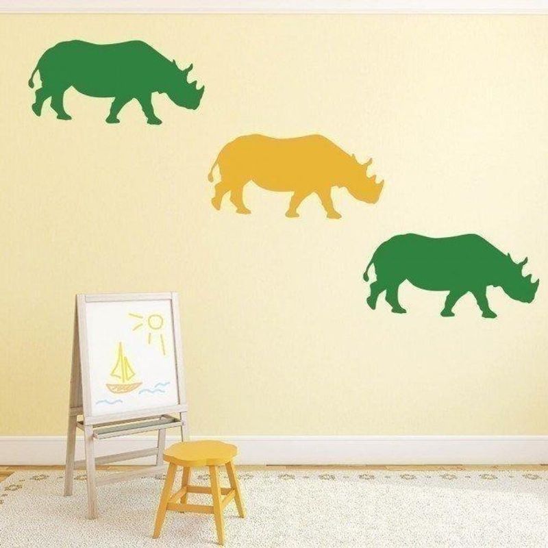 GENERICO - Decomural Rhino Safari Animals Pack WS-33196
