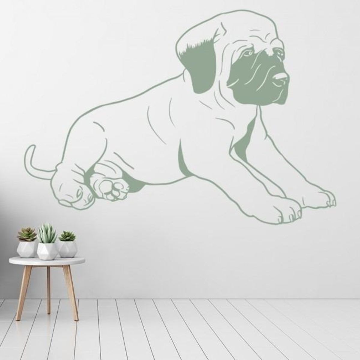 GENERICO - Decomural Bull Mastiff Puppy Pet Dogs WS-34678