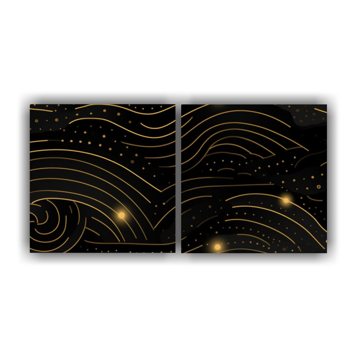 GENERICO - Juego De 2 Lienzos Cálidos Inspiración Arte 140x70 Cm