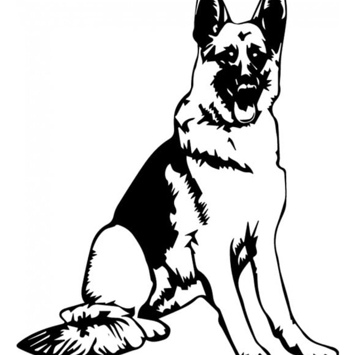GENERICO - Decomural German Shepherd Dog Canine Pets WS-34695