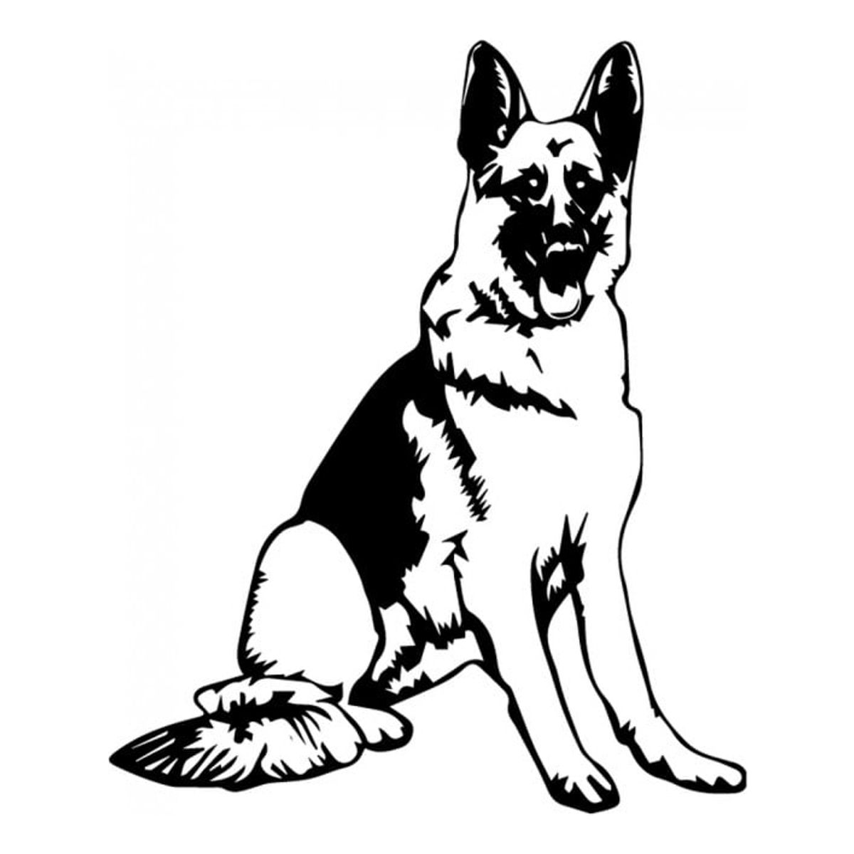GENERICO - Decomural German Shepherd Dog Canine Pets WS-34695