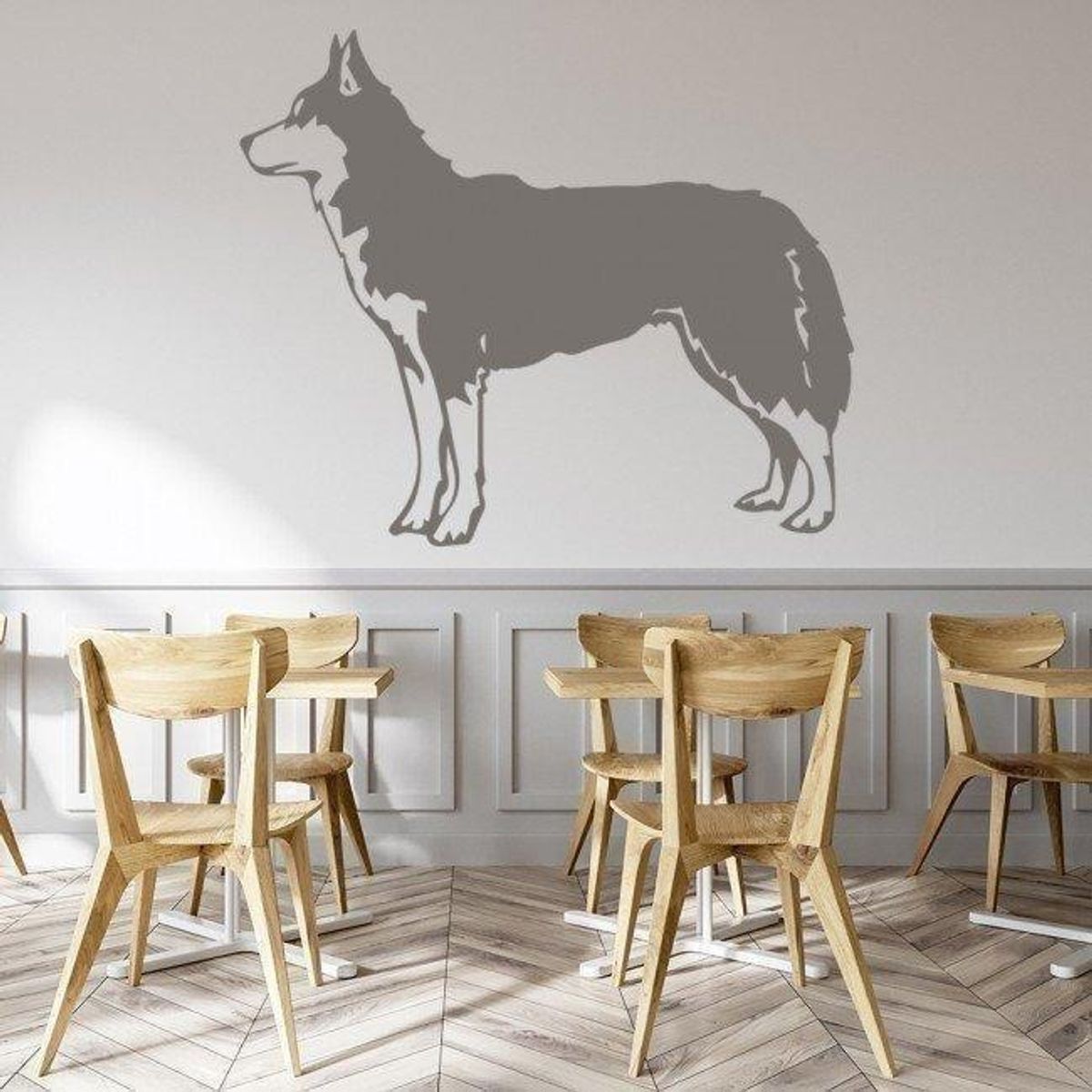 GENERICO - Decomural Husky Portrait Dog Wall Art WS-34703