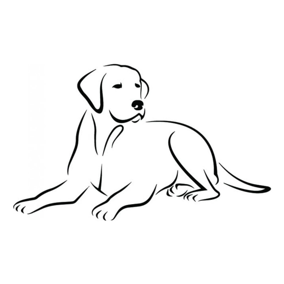 GENERICO - Decomural Sitting Labrador Dog WS-34708