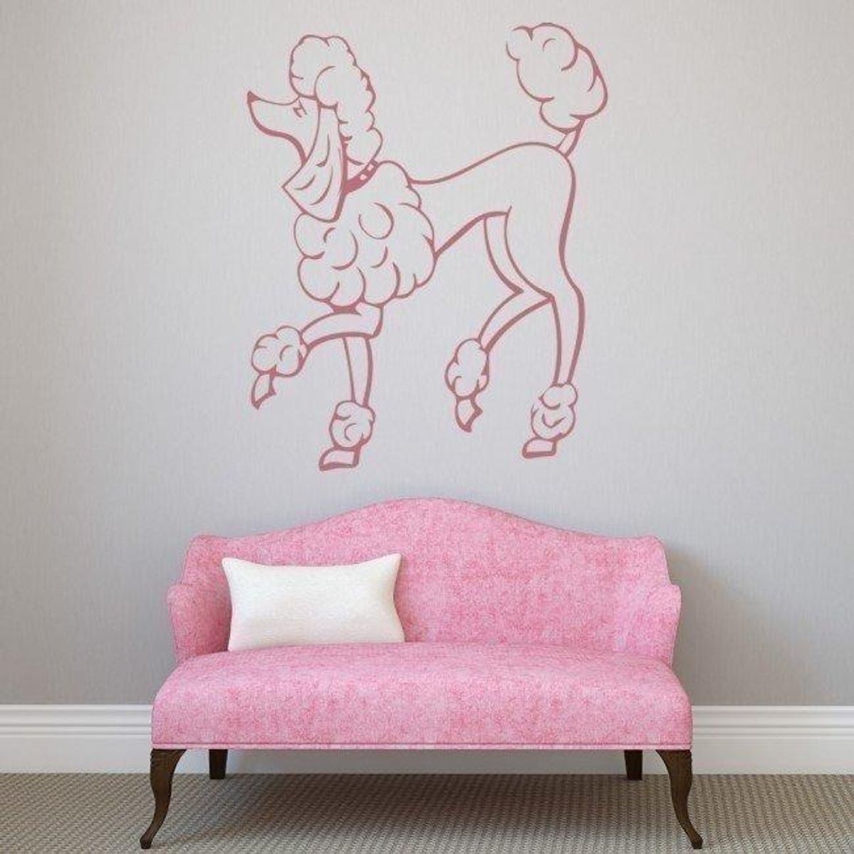 GENERICO - Decomural Poodle Portrait Dogs Pets WS-34713