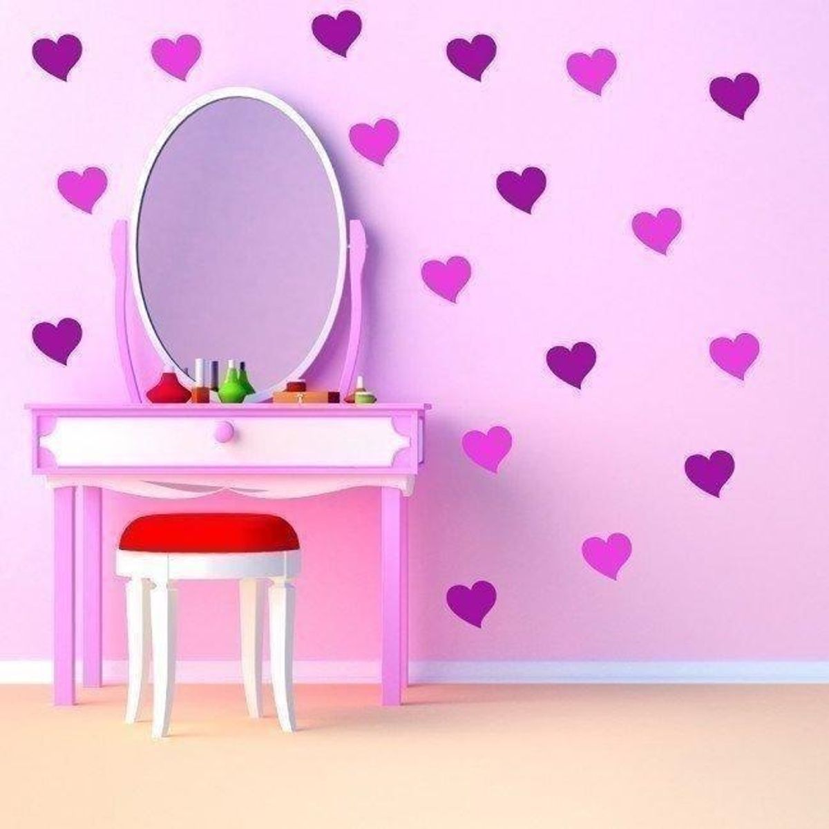 GENERICO - Decomural Simple Love Heart Pack WS-33224