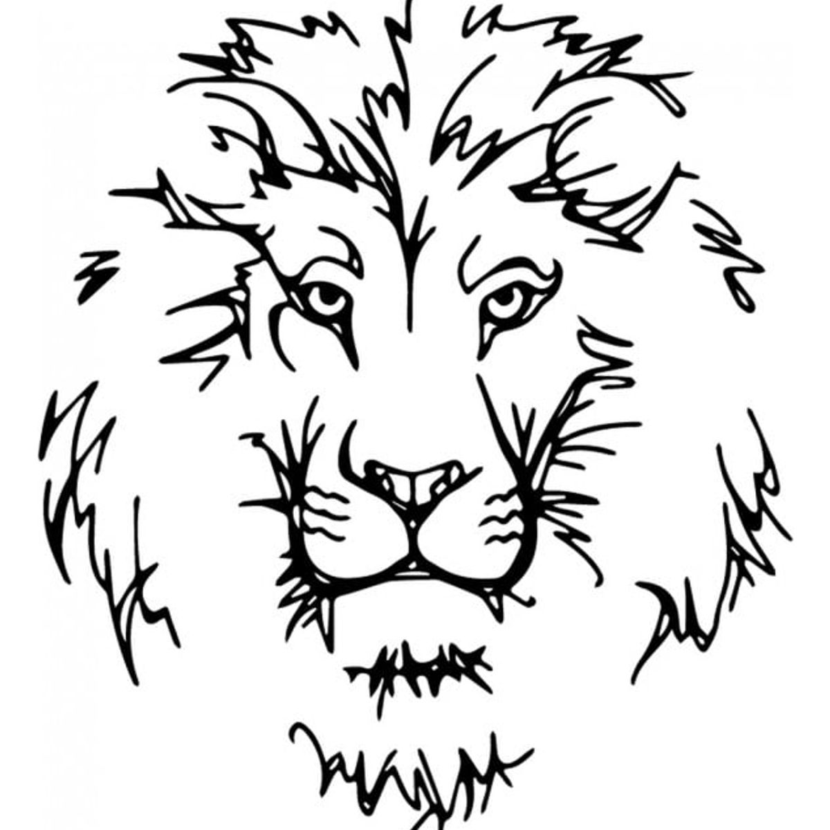 GENERICO - Decomural Lion Head African Animals WS-35475