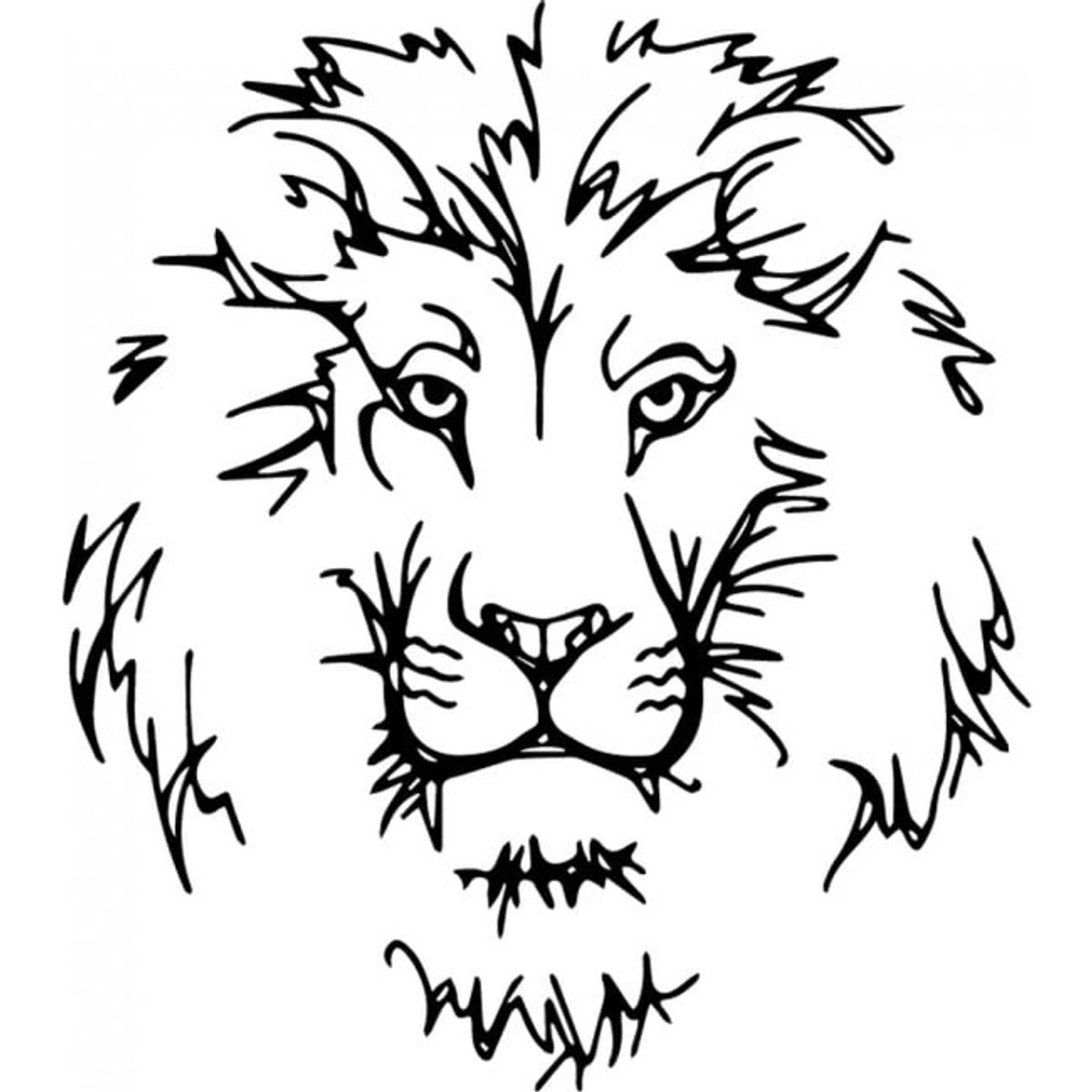 GENERICO - Decomural Lion Head African Animals WS-35475