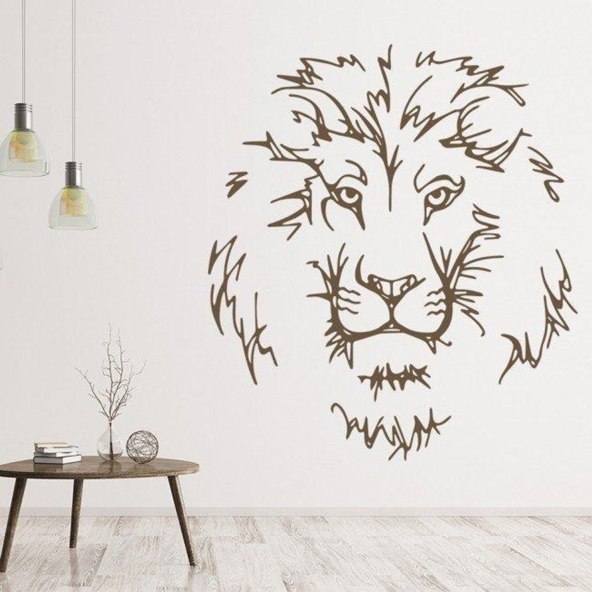 GENERICO - Decomural Lion Head African Animals WS-35475