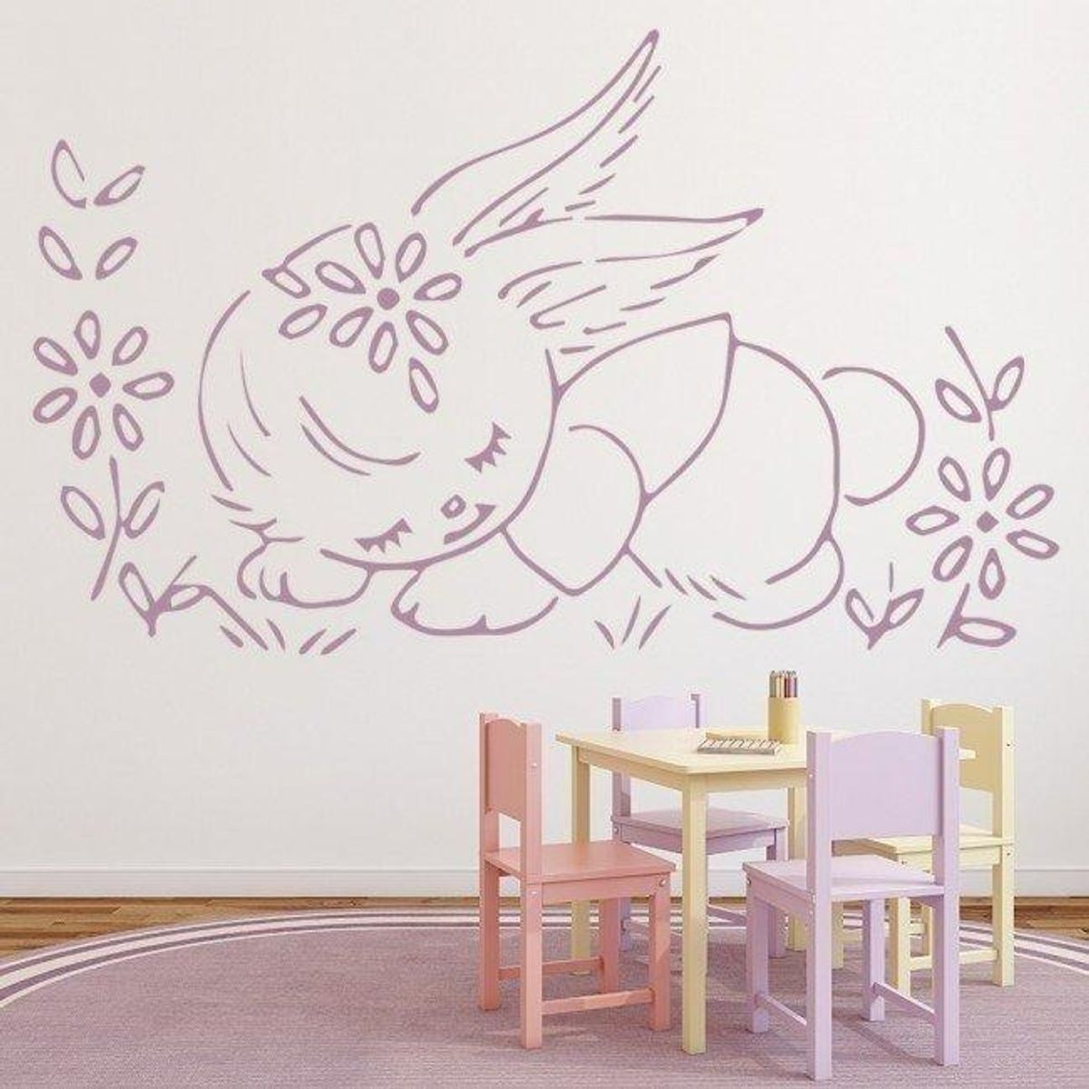 GENERICO - Decomural Sleeping Bunny Rabbit Childrens WS-35486