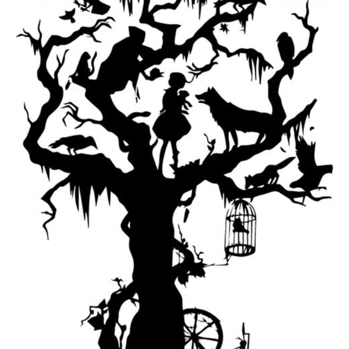 GENERICO - Decomural Scary Tree Halloween WS-35488