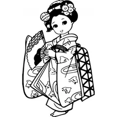GENERICO - Decomural Geisha Girl Japanese WS-35518