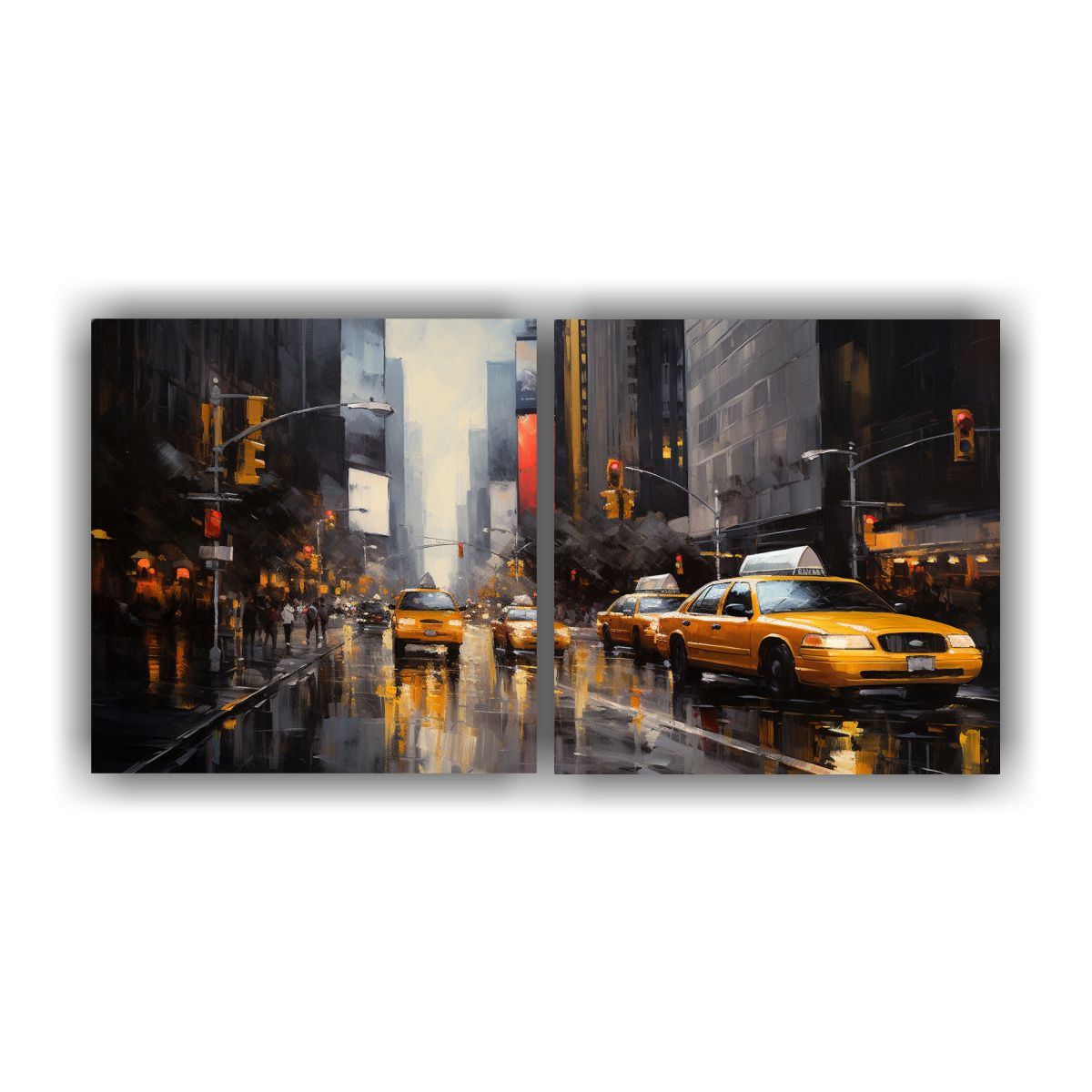 GENERICO - Diptico Moderno Intenso Crea Impresionantes Y 140x70 Cm