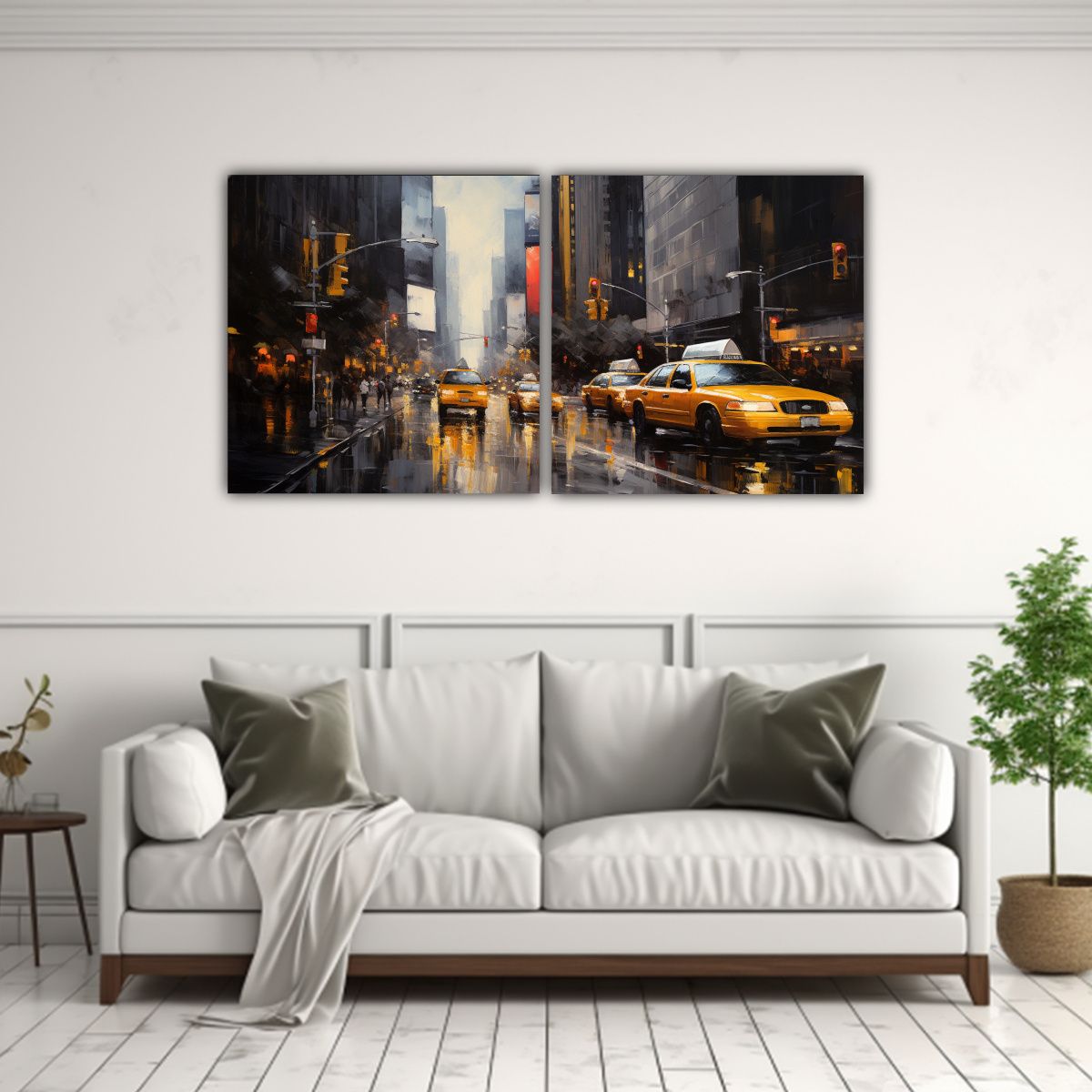 GENERICO - Diptico Moderno Intenso Crea Impresionantes Y 140x70 Cm