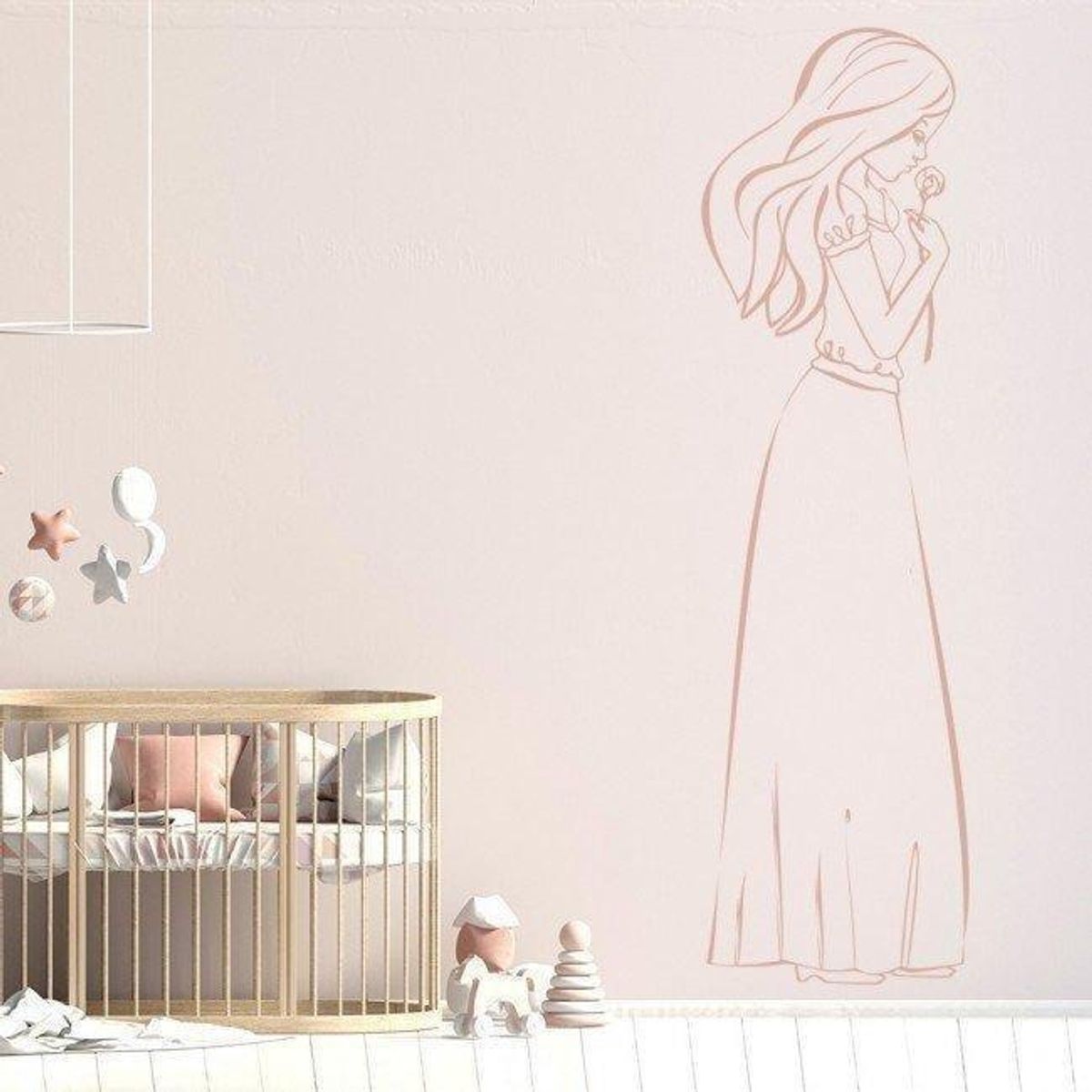 GENERICO - Decomural Rose Princess Fairytale Fantasy WS-45797