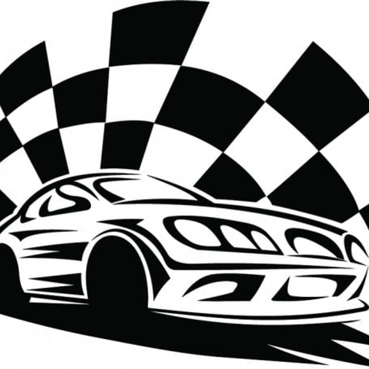 GENERICO - Decomural Race Car Chequered Flag WS-45853