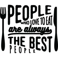 GENERICO - Decomural People Who Love To Eat Kitchen WS-46006