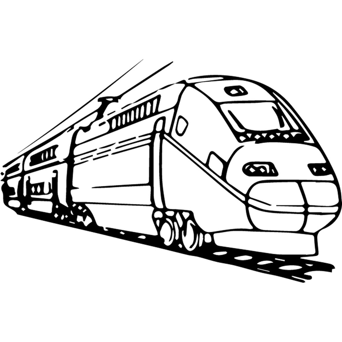 GENERICO - Decomural Modern Train Train Transport WS-35557