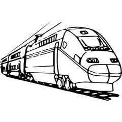 GENERICO - Decomural Modern Train Train Transport WS-35557