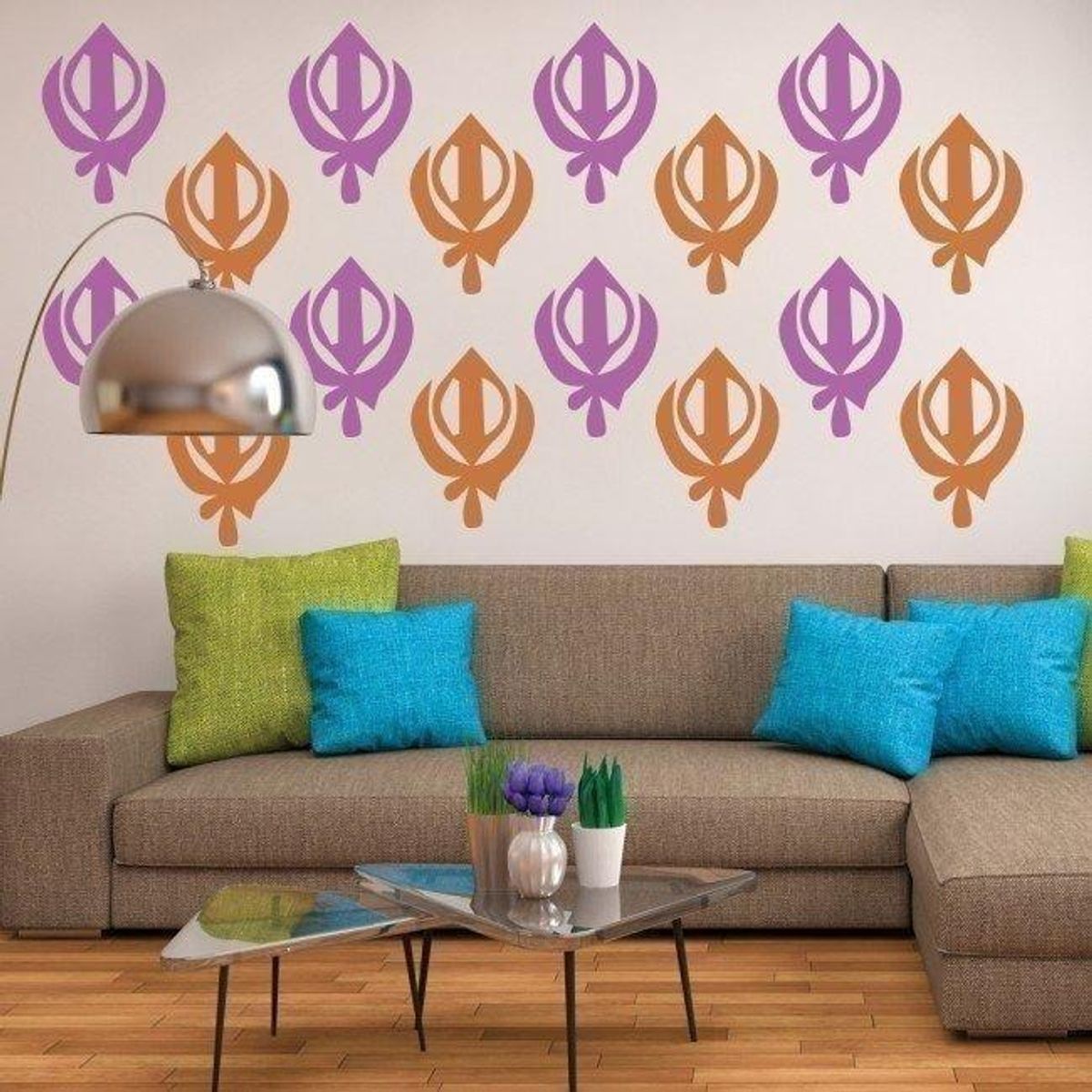 GENERICO - Decomural Sikh Emblem Religious Pack WS-33263