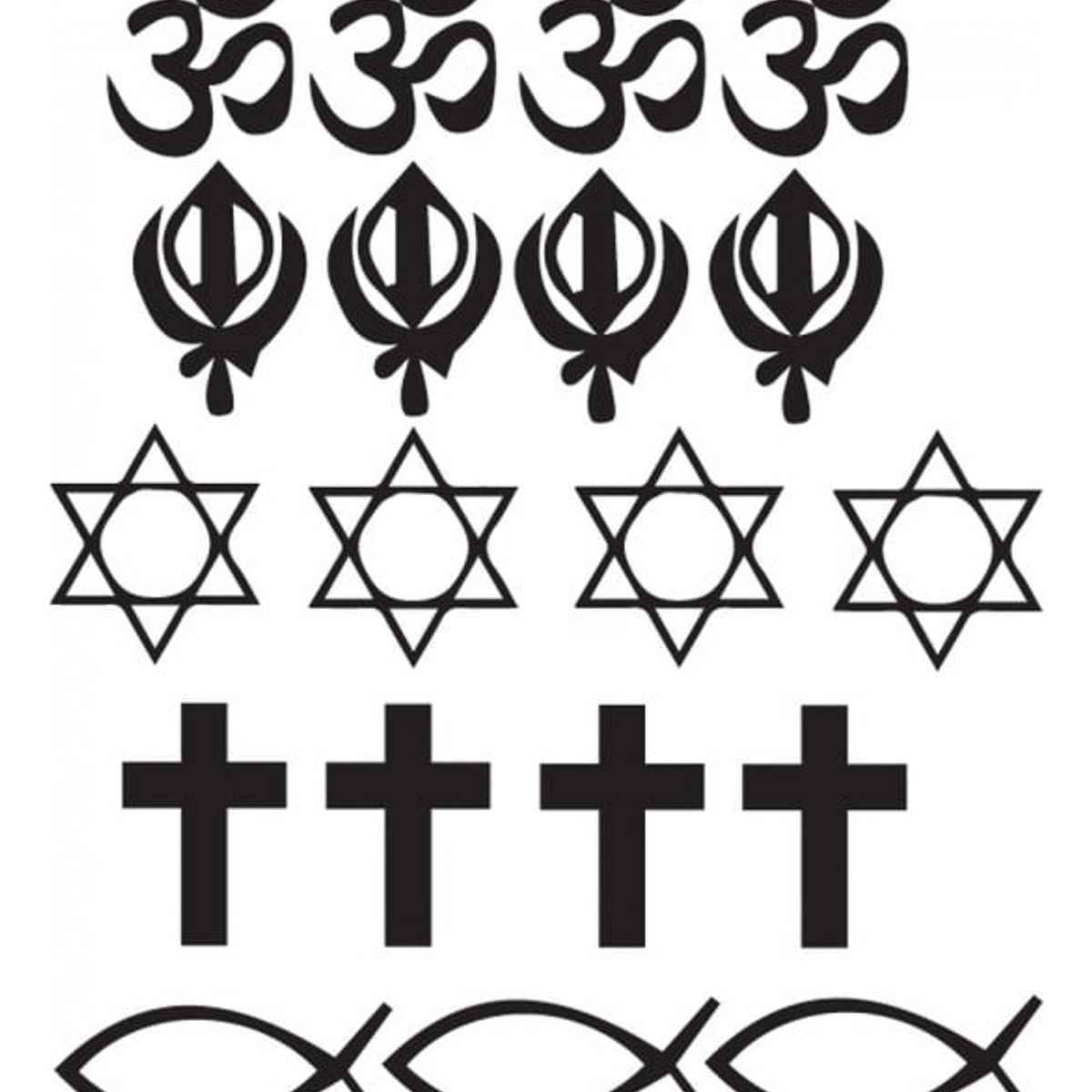 GENERICO - Decomural Religion Love Peace Set WS-33264