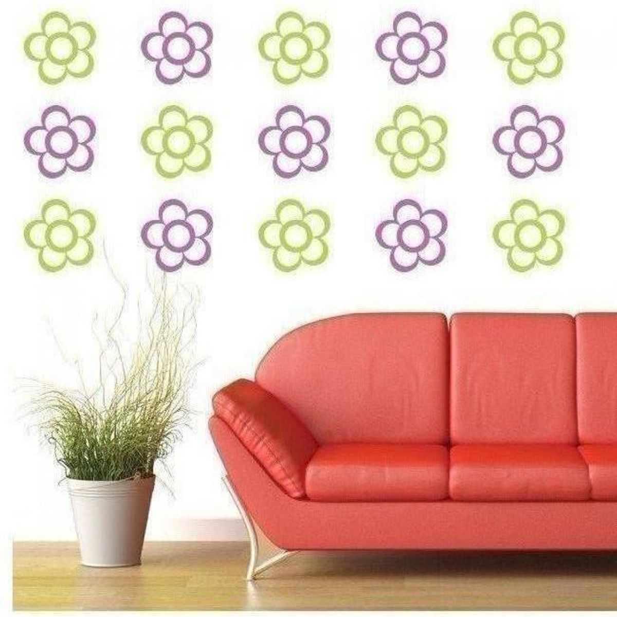 GENERICO - Decomural Daisy Flower Petal Nursery Pack WS-33270