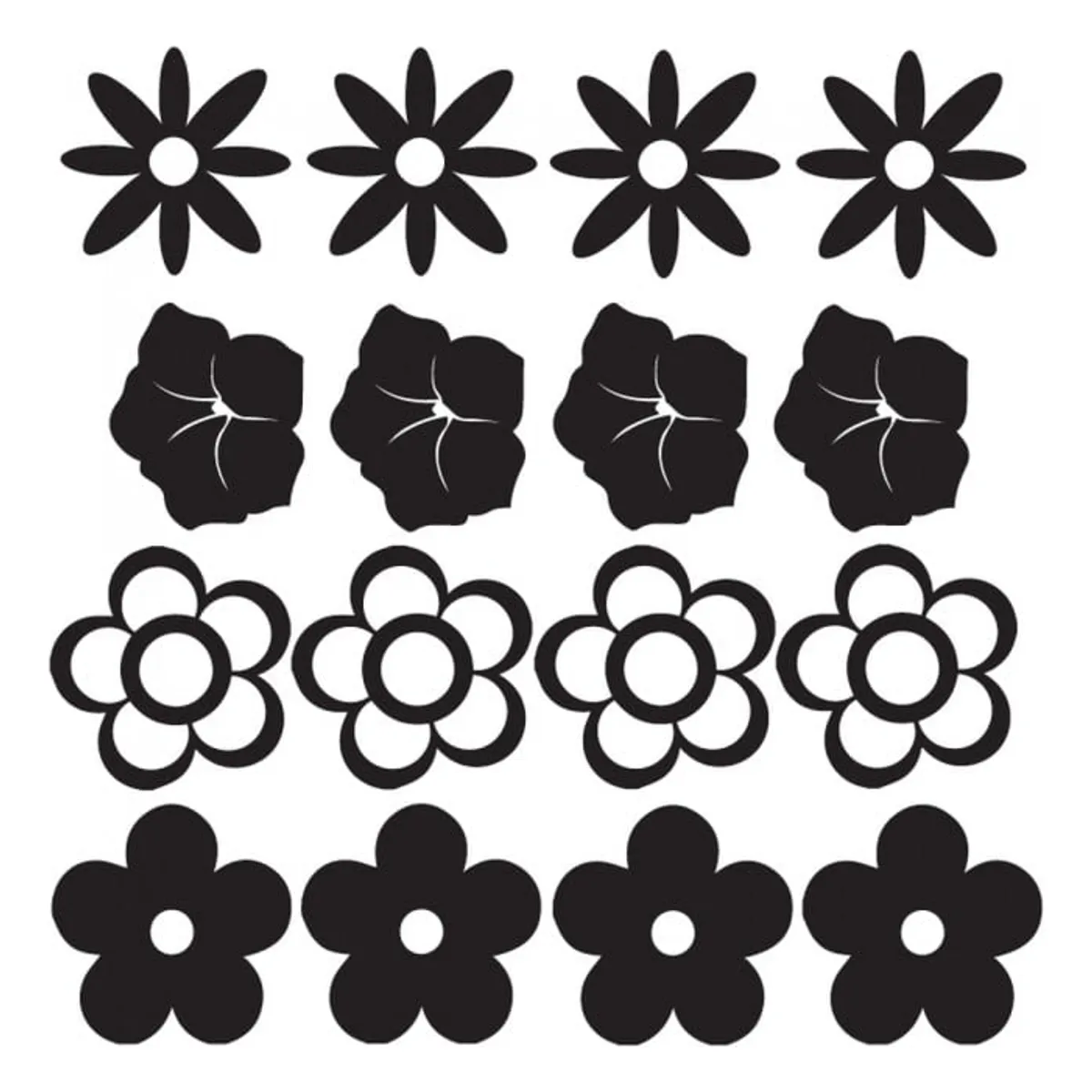 GENERICO - Decomural Flower Group Daisy Floral Set WS-33273