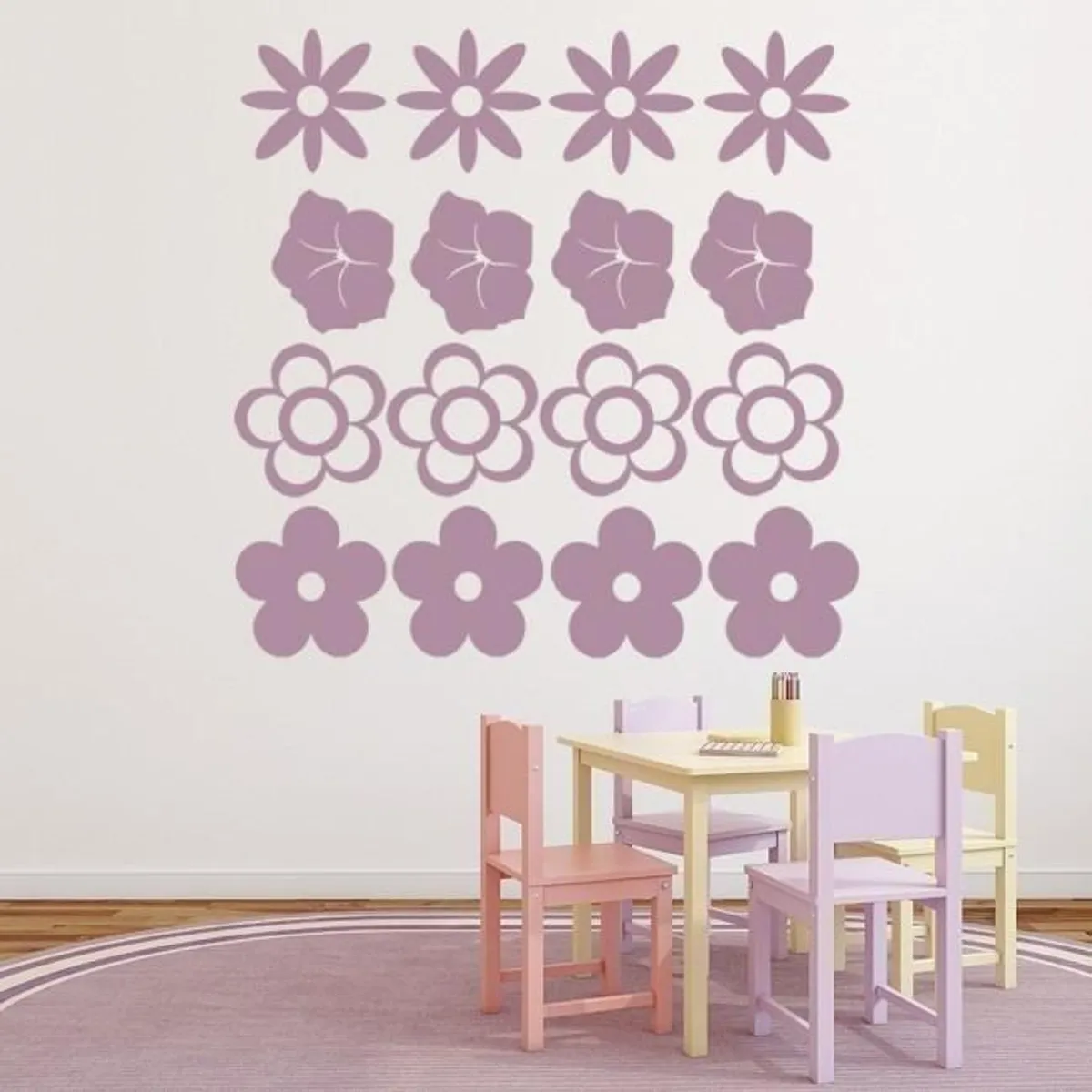GENERICO - Decomural Flower Group Daisy Floral Set WS-33273