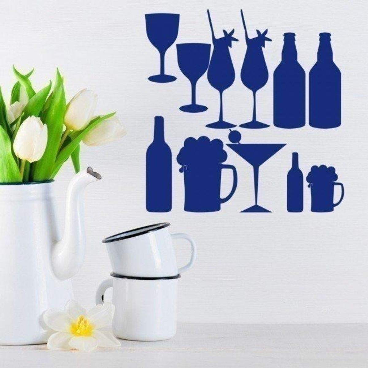 GENERICO - Decomural Bar Drinks Beer Cocktails Wine Set WS-33297