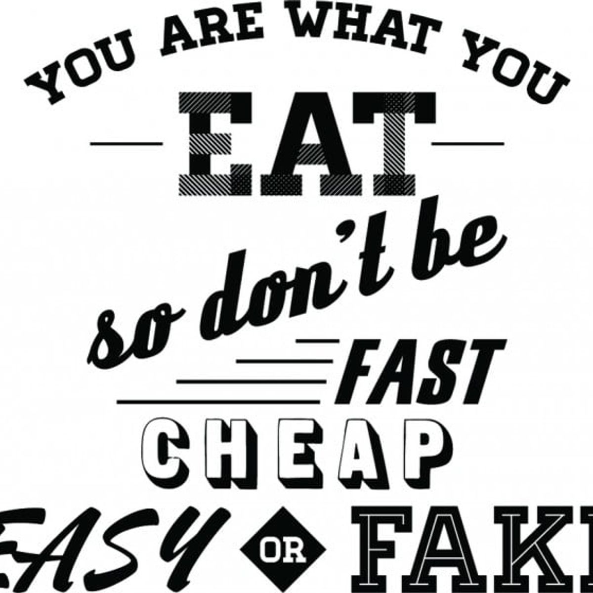 GENERICO - Decomural You Are What You Eat Kitchen WS-46111