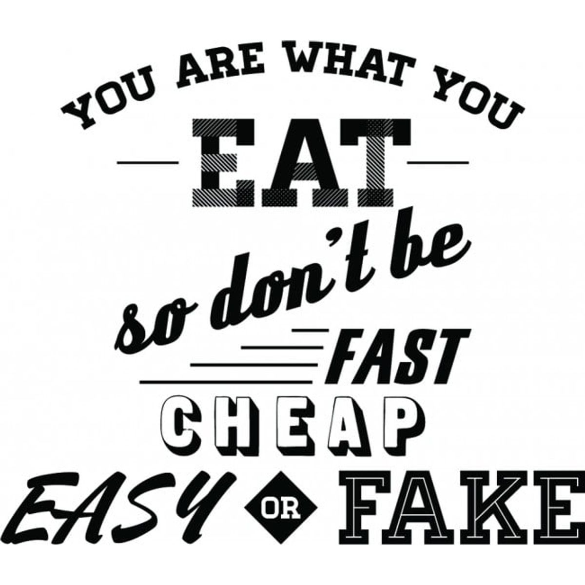 GENERICO - Decomural You Are What You Eat Kitchen WS-46111