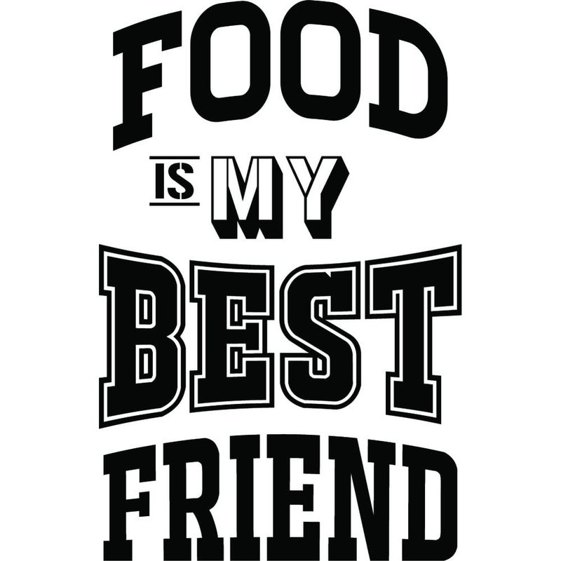 GENERICO - Decomural Food Is My Best Friend Kitchen WS-46114