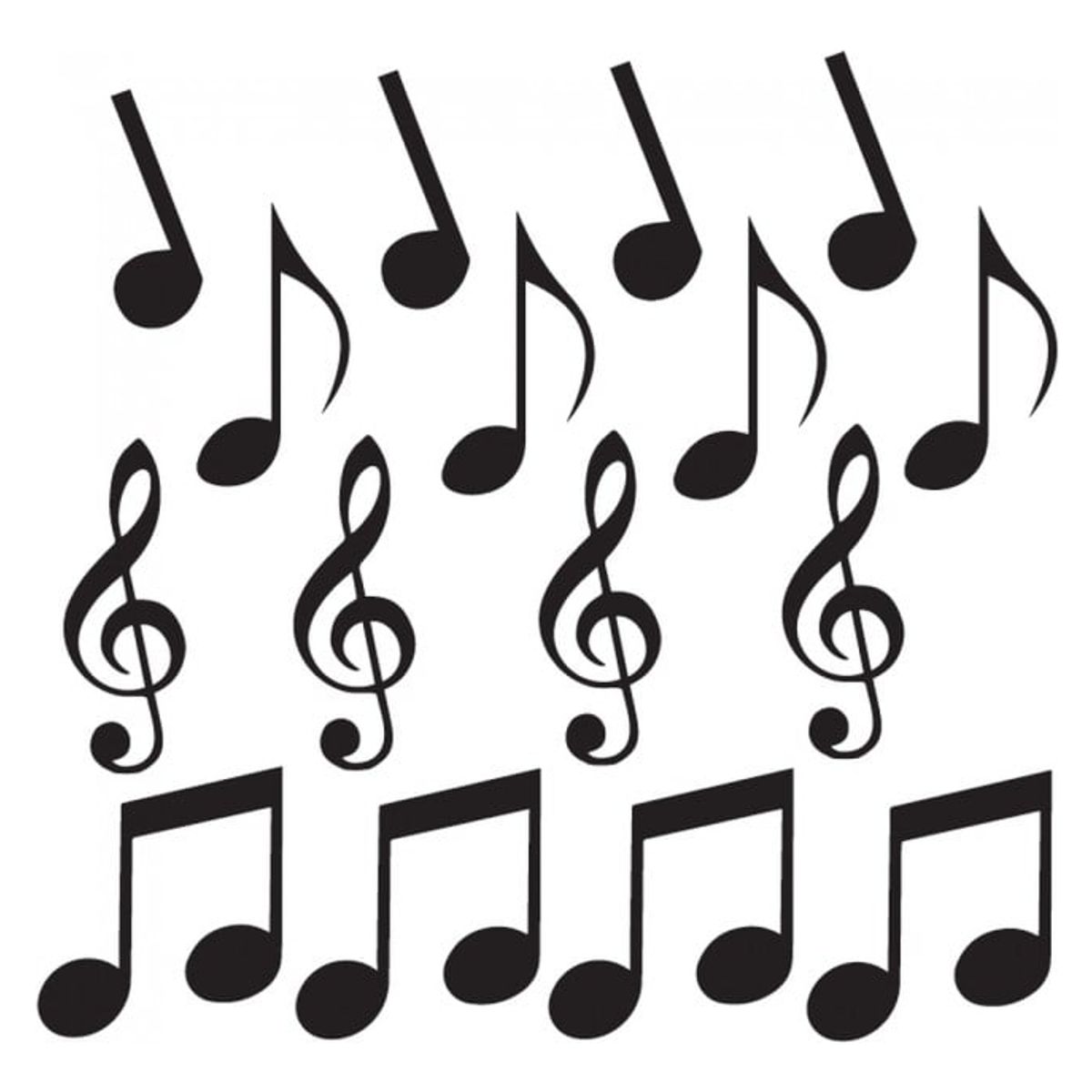 GENERICO - Decomural Music Notes Quaver Treble Clef Set WS-33316