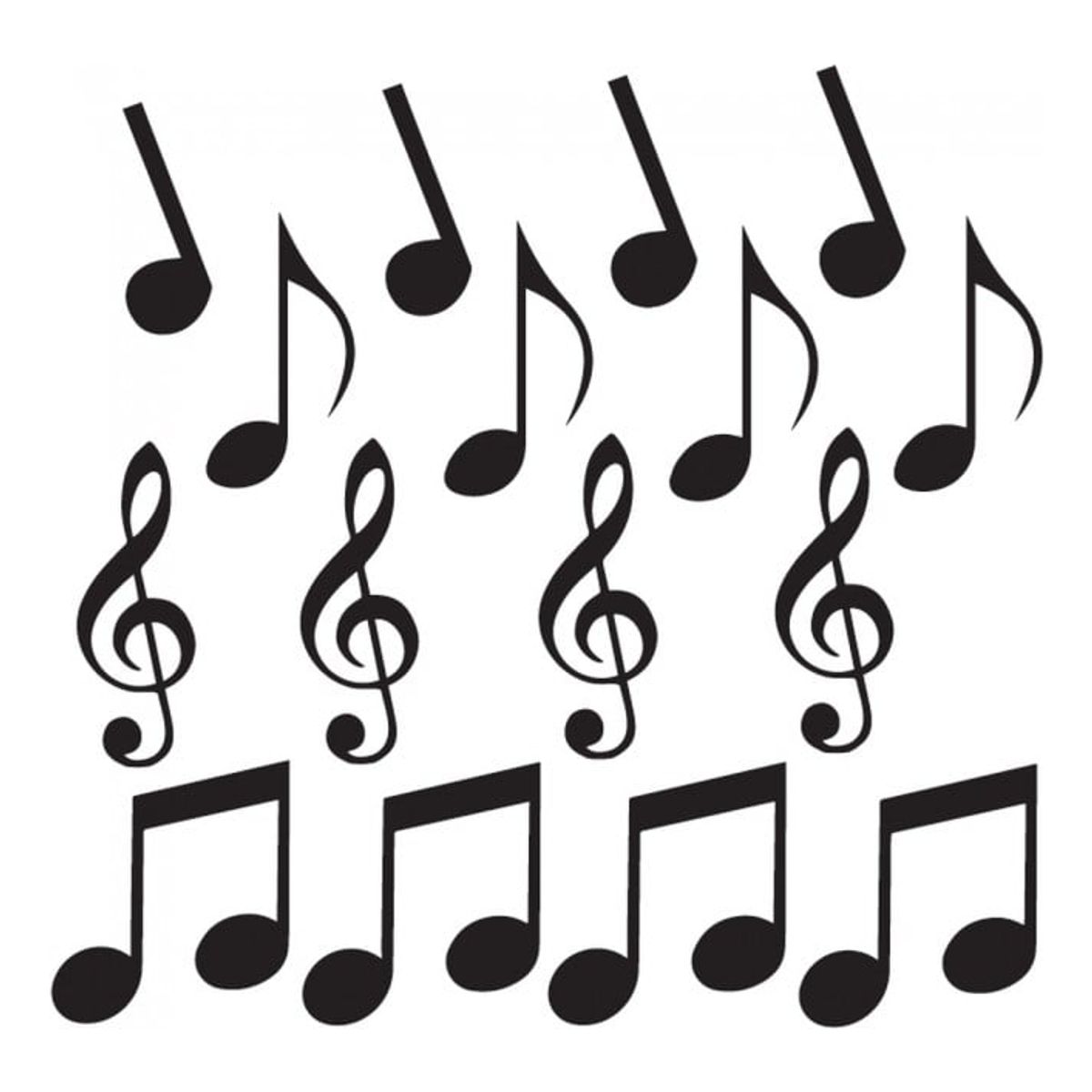 GENERICO - Decomural Music Notes Quaver Treble Clef Set WS-33316
